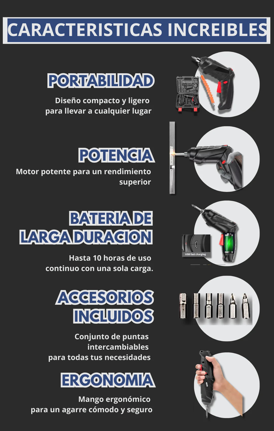 Destornillador Portátil - Multiusos 47  EN 1